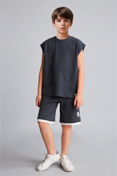 Boy 100% Cotton Crew Neck Tank Top