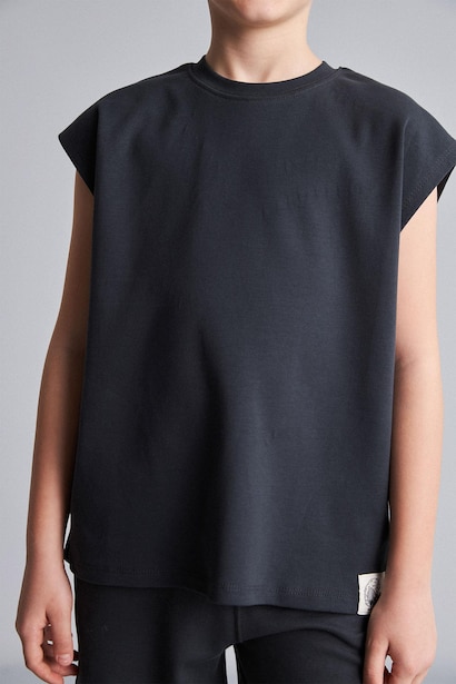 Boy 100% Cotton Crew Neck Tank Top