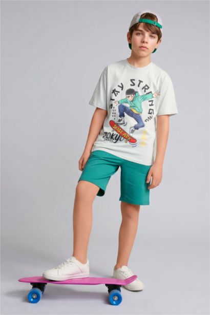 Boy Regular Fit Printed Short Sleeve T-Shirt