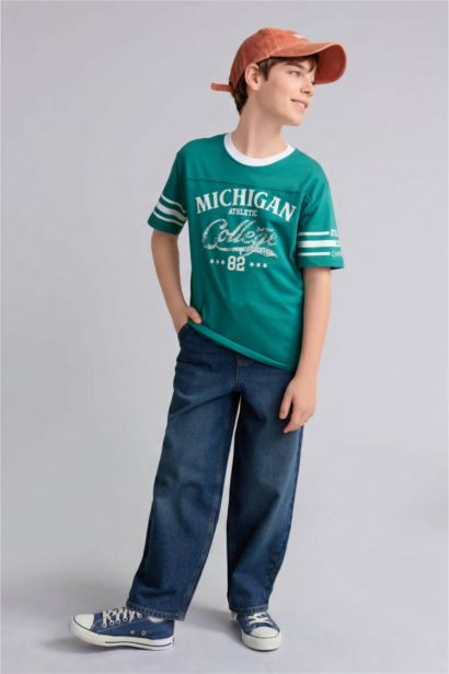 Boy Regular Fit Printed Short Sleeve T-Shirt