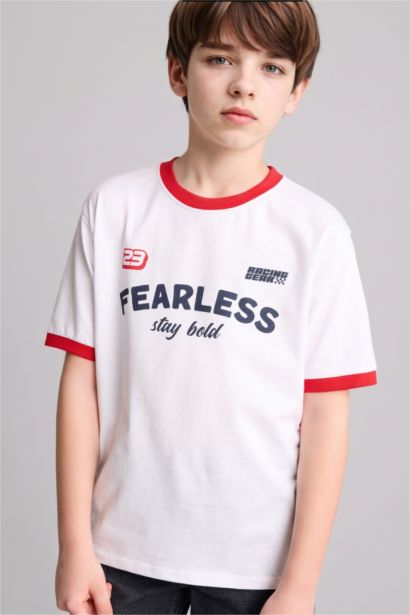 New Regular Fit Printed Short Sleeve T-Shirt