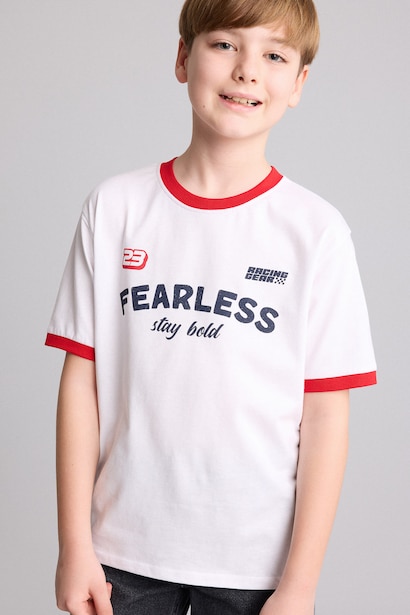 Boy Regular Fit Printed Short Sleeve T-Shirt
