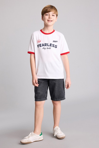Boy Regular Fit Printed Short Sleeve T-Shirt
