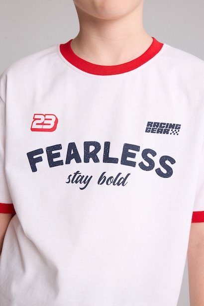 Boy Regular Fit Printed Short Sleeve T-Shirt