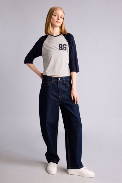 Slim Fit Kısa kollu Baskılı Tişört