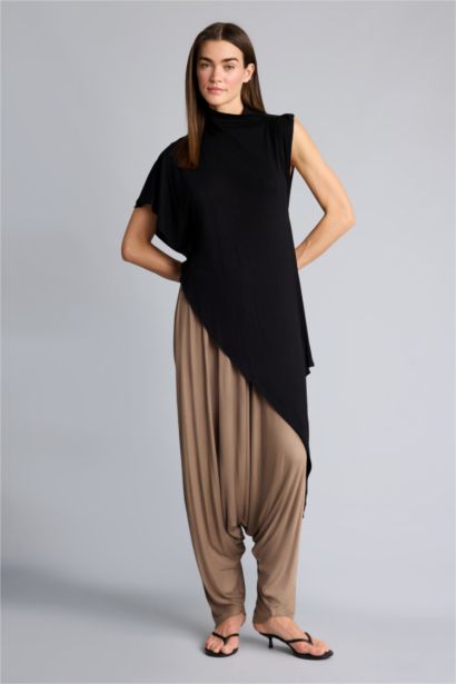 Afra x Defacto Balloon Fıt Ribana Pantolon