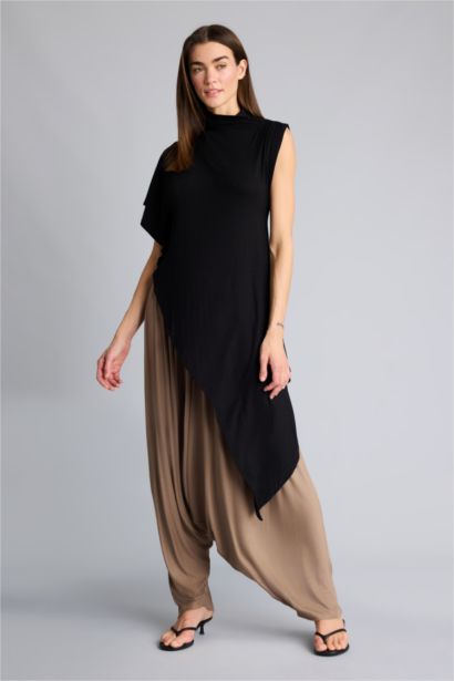 Afra x Defacto Balloon Fıt Ribana Pantolon