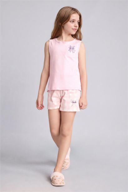 2 piece Regular Fit Lilo & Stitch Knitted Pyjamas
