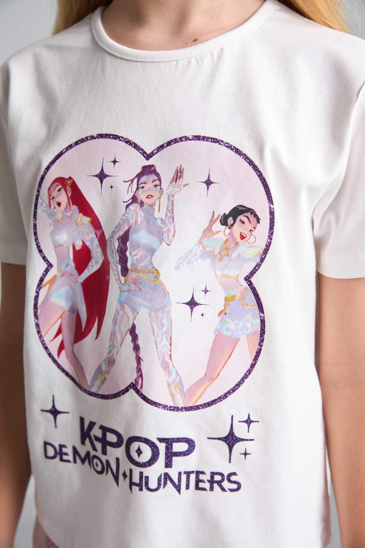 Kpop - Demon Hunters Lisanslı Regular Fit 2'Li Pijama Takımı Kız Çocuk