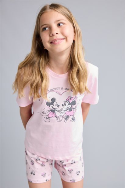 Mickey & Minnie Lisanslı Regular Fit 2'Li Takım Kız Çocuk