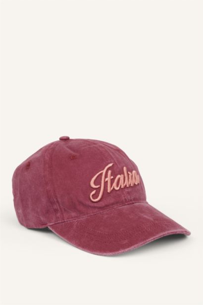 Kadın Nakışlı Jean Cap Şapka