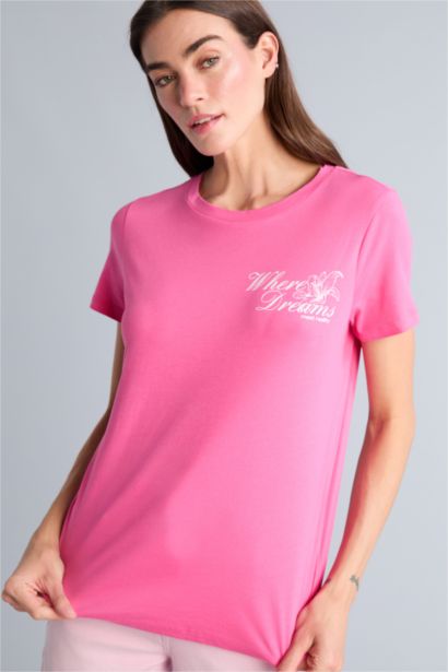 Kısa Kollu  Baskılı Tişört