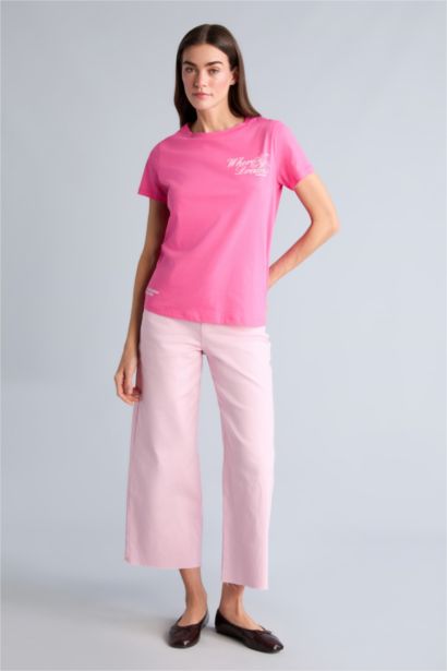 Kısa Kollu  Baskılı Tişört