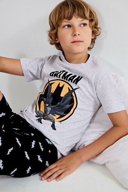 Batman Lisanslı Regular Fit 2'Li Takım Erkek Çocuk