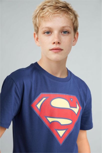 Superman Lisanslı Regular Fit 2'Li Pijama Takımı Erkek Çocuk
