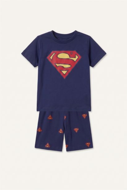 Superman Lisanslı 2'Li Pijama Takımı Erkek Bebek