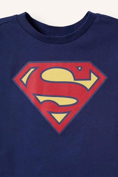 2 piece Regular Fit Superman Licensed Knitted Pyjamas