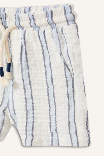 Baby Boy Elastic Waist striped Shorts