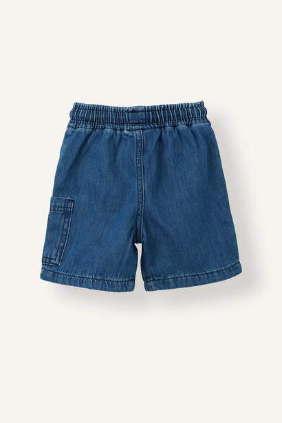 Beli Lastikli Jean Şort Erkek Bebek