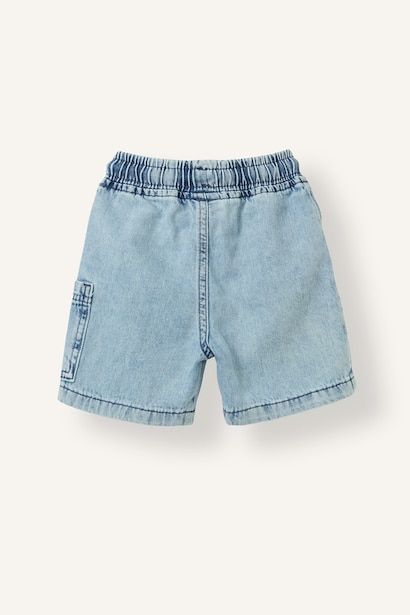 Beli Lastikli Jean Şort Erkek Bebek