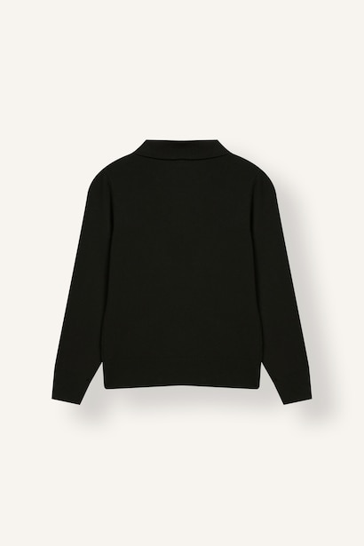 Polo Yaka Viskon Basic Kazak Kız Çocuk