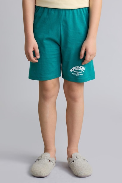 Ensemble Pyjama T-shirt imprimé et Short 100% coton pour garçon