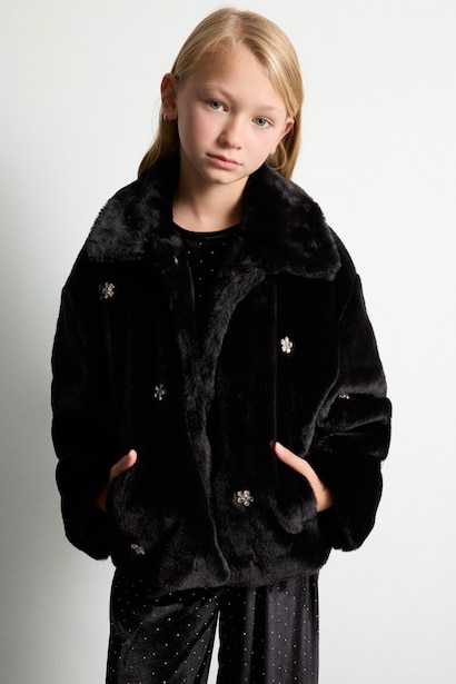 Girl Polo Collar Jacket