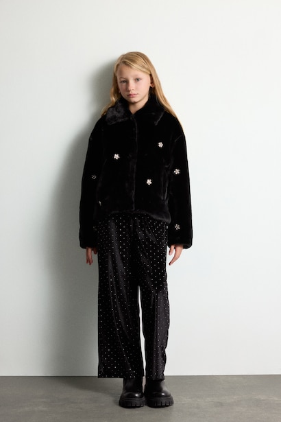 Girl Polo Collar Jacket