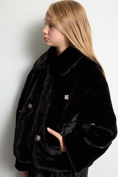 Girl Polo Collar Jacket
