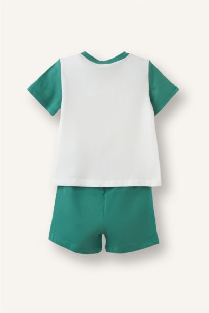 Desenli 2'li Pijama Takımı Erkek Bebek