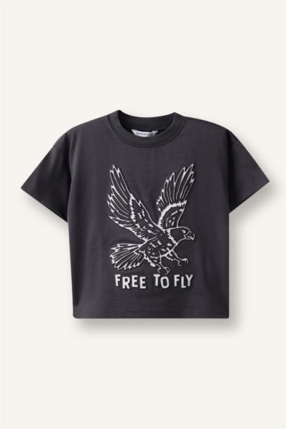 Kartal Baskılı Tişört Erkek Bebek