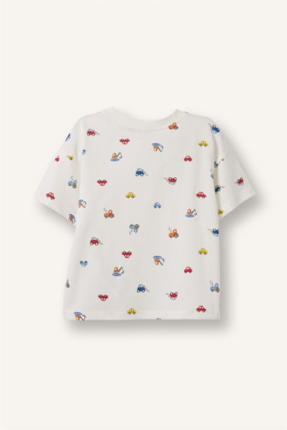 Regular Fit Araç Desenli Tişört Erkek Bebek