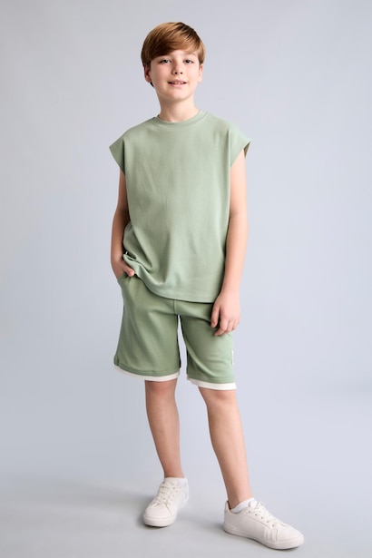 Boy 100% Cotton Oversize Shorts
