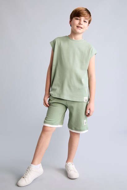 Boy 100% Cotton Oversize Shorts