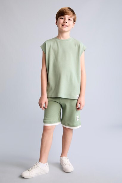 Boy 100% Cotton Oversize Shorts