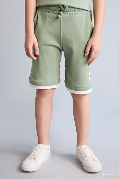 Boy 100% Cotton Oversize Shorts