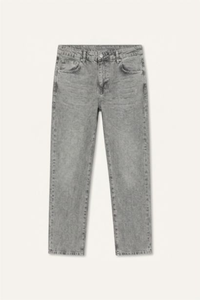 %100 Pamuk Straight Fit Jean Pantolon