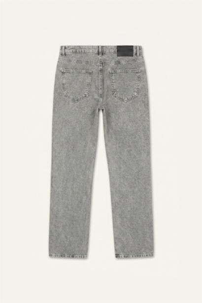 %100 Pamuk Straight Fit Jean Pantolon