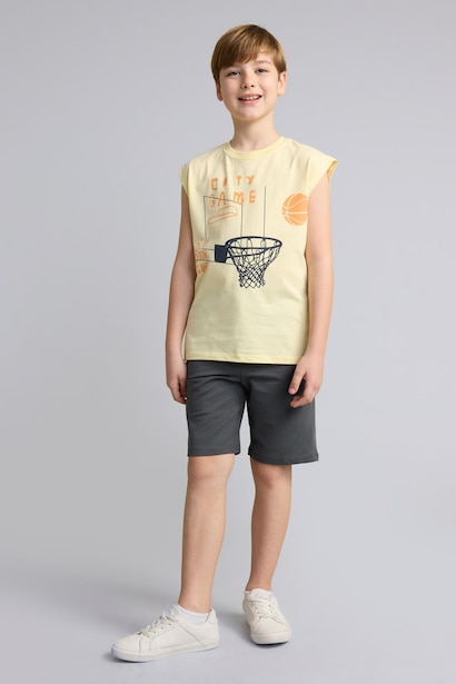 Boy Printed T-Shirt Shorts 2 Piece Set