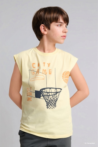 Boy Printed T-Shirt Shorts 2 Piece Set