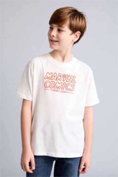 New Regular Fit Licensed by Marvel Short Sleeve T-Shirt