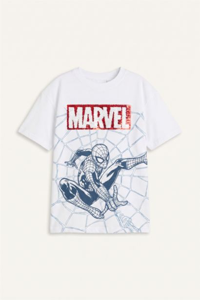 New Regular Fit Marvel Licensed Short Sleeve T-Shirt