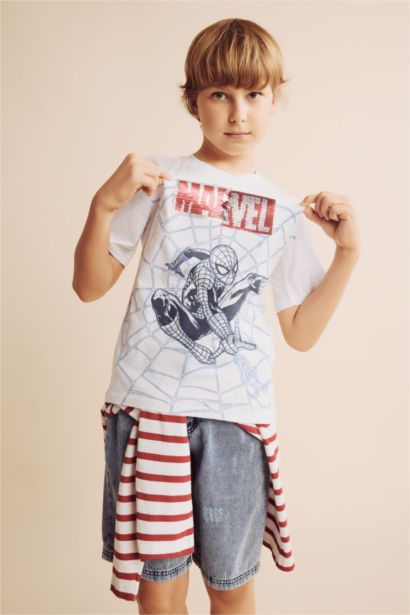 Boy Marvel Regular Fit Crew Neck Sequin T-Shirt
