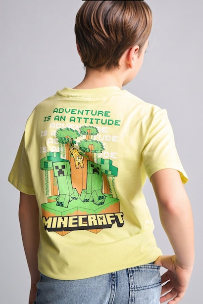 New Regular Fit Minecraft Licensed Short Sleeve T-Shirt