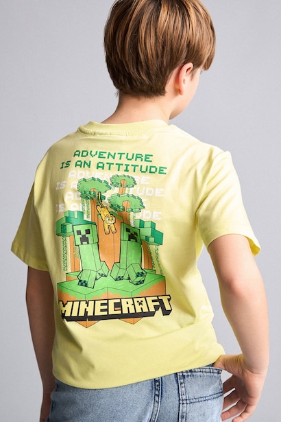 New Regular Fit Minecraft Licensed Short Sleeve T-Shirt