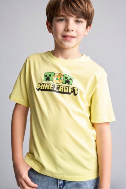 New Regular Fit Minecraft Licensed Short Sleeve T-Shirt