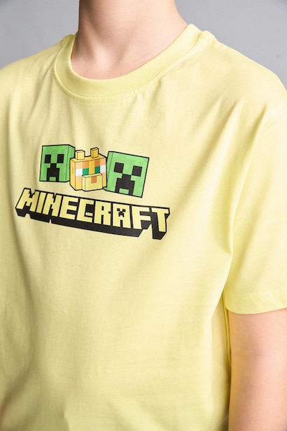 New Regular Fit Minecraft Licensed Short Sleeve T-Shirt
