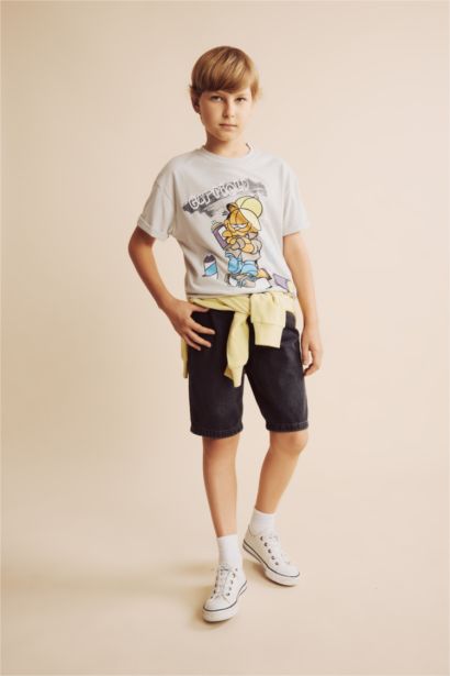 Oversize Fit Garfield Short Sleeve T-Shirt