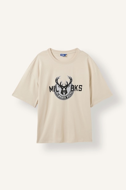 NBA Mılwaukee Bucks Boxy Fıt Tişört