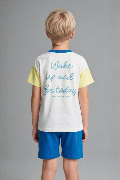 2 piece Regular Fit Slogan Set